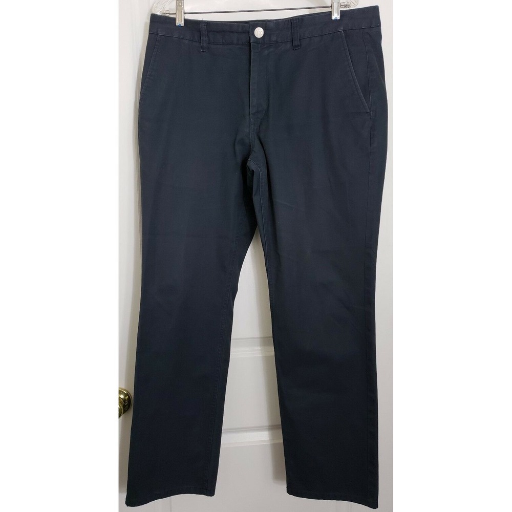 Bonobos 36 /‎ 30 Wednesday Slacks Slim Straight Fit Flat Front Navy Blue